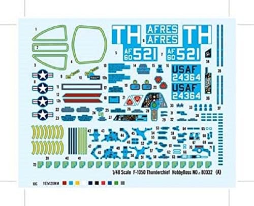 Hobby Boss F105D Thunderchief Airplane Model Building Kit - Image 5