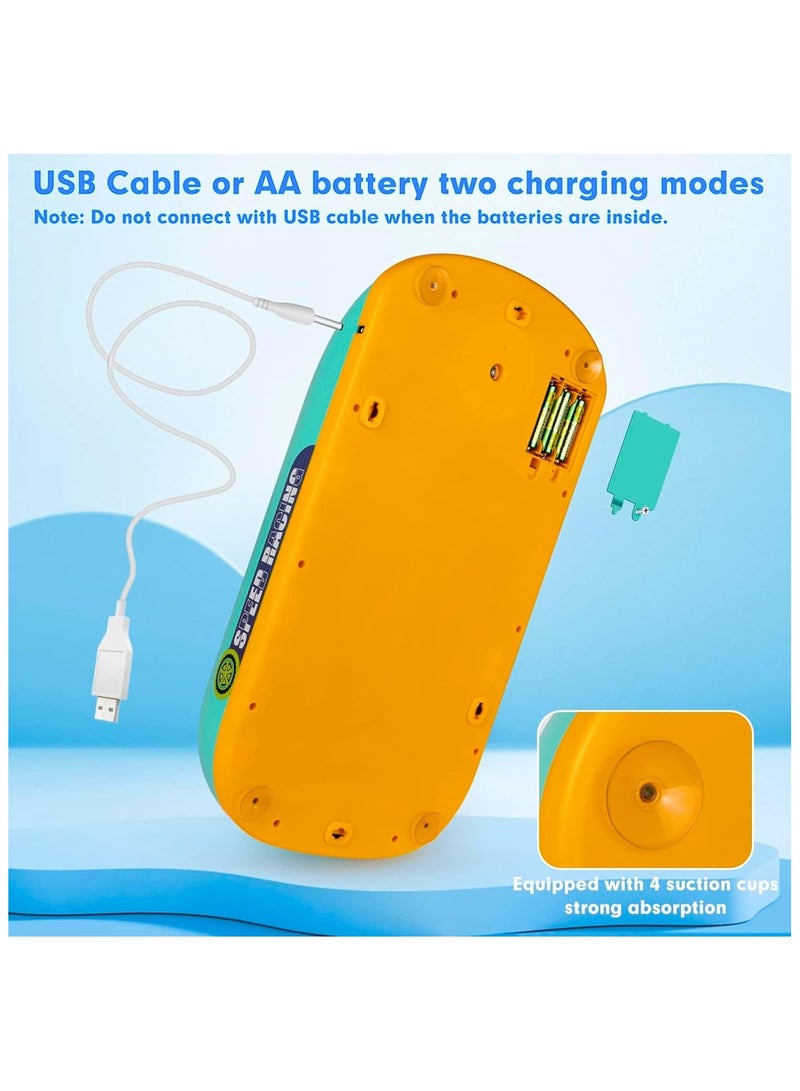 م.ا & ف'س ألعاب عجلة القيادة الموسيقية للأولاد من سن 4 إلى 6 سنوات، لعبة سباق سيارات محاكاة قيادة للأطفال الصغار مع صوت، مناسبة للأطفال من سن 3 سنوات فما فوق، لعبة سباق سيارات تعليمية تفاعلية للأولاد والبنات - Image 5