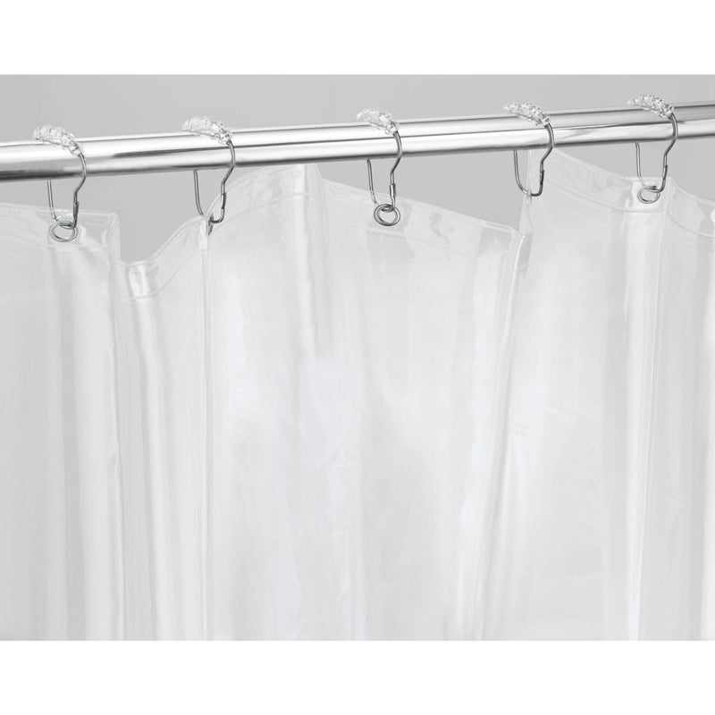 InterDesign iDesign Vinyl Shower Liner, 72" x 96", Clear - Image 3