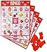 Iconikal Valentines Day 32 Player Bingo Game Set Classroom Group Activity Fun Interactive Learning School Plus Bonus Game - Image 2