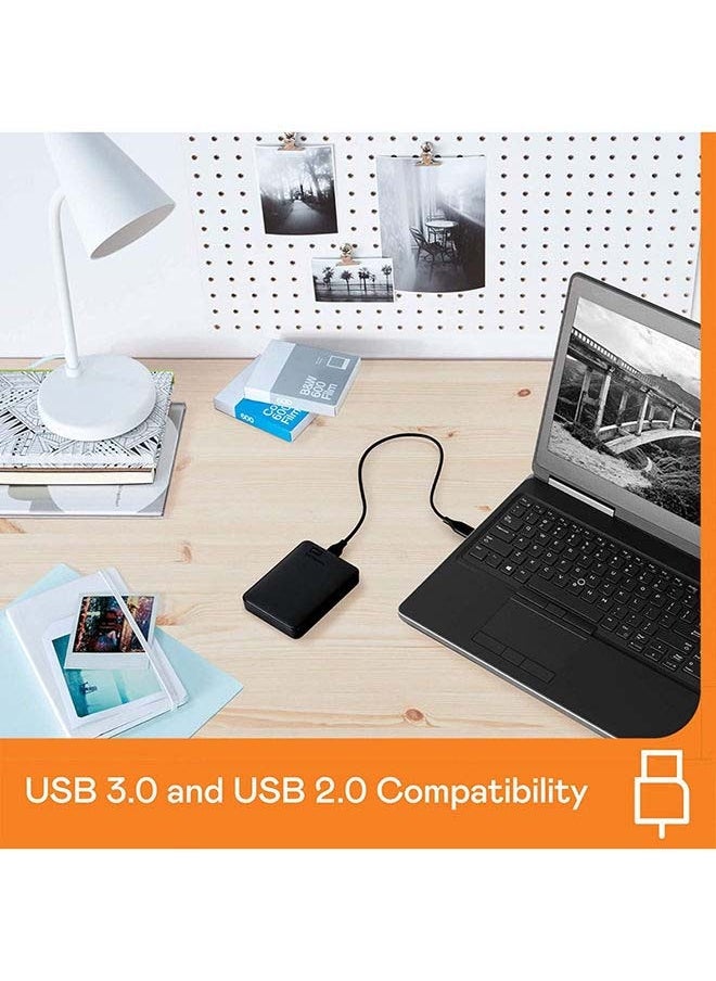 wdd - 2TB Elements Portable External Hard Drive sleek design Read Speed 480 MBps Write Speed 400 MBps USB 3.0  for Windows 10, Windows 8.1, Windows 7 WDBU6Y0020BBK-WESN 2 TB - Image 1