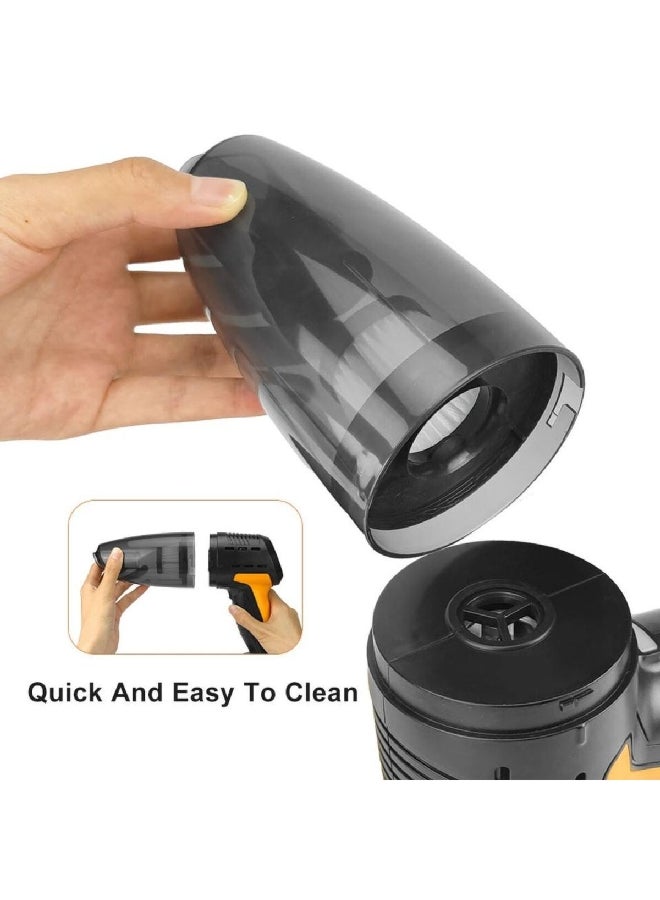 أوتو سمارت مكنسة كهربائية محمولة بضاغط هواء 12 فولت 4 في 1، برتقالي وأسود، 26 × 9 × 21 سم CT02223 - Image 3