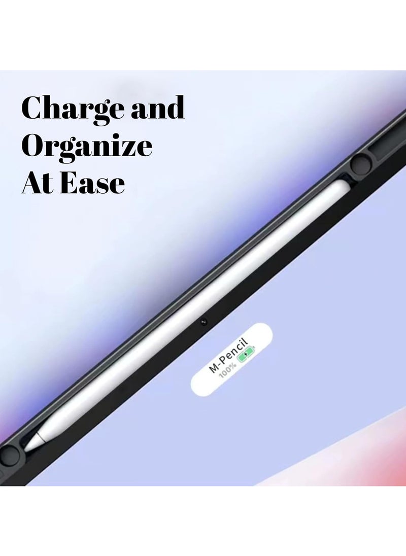 VKL - Hybrid Case Compatible with Huawei Matepad 11.5s 2024 Cover, Clear Acrylic Multi-Angle Hard PC Case with Pen Holder Protective Stand Cover Compatible with Huawei Matepad 11.5s 2024 (Pink) - Image 1