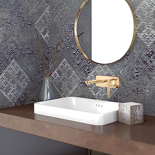 KOHLER ALEO+ Wall-Mount Basin Mixer in French Gold Finish - Image 2