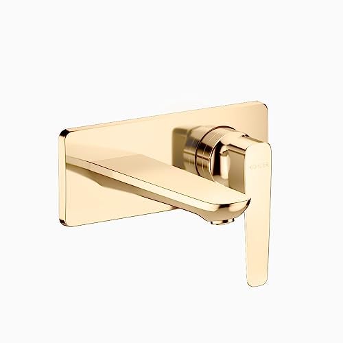 KOHLER ALEO+ Wall-Mount Basin Mixer in French Gold Finish - Image 1
