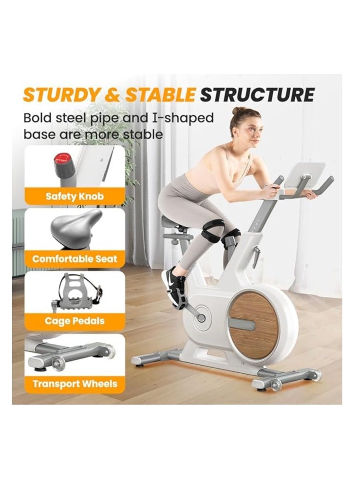 Cool Baby Style Indoor Magnetic Spinning Bike with Bluetooth App Home Office Fitness Bike Training Electric Magnetic Tablet Holder  - Image 3