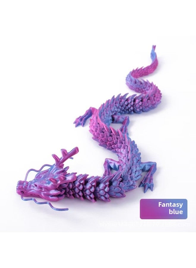 3D Printing Dragon Chinese Dragon Shenlong Crafts Ornaments Internet Celebrity Hand-made Car Ornaments Joint Dragon-Colour:Grey-Size:45CM - Image 4