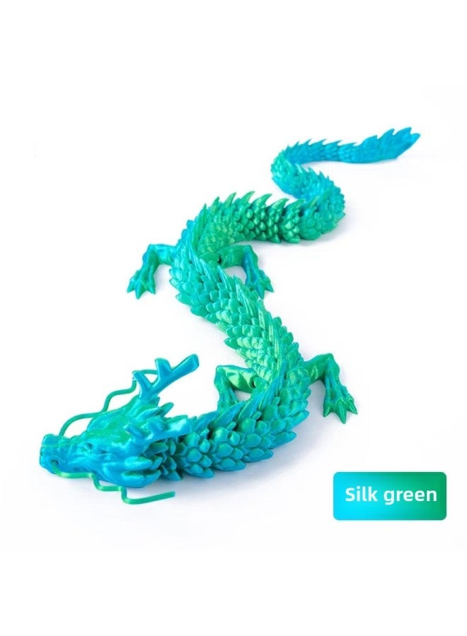 3D Printing Dragon Chinese Dragon Shenlong Crafts Ornaments Internet Celebrity Hand-made Car Ornaments Joint Dragon-Colour:Grey-Size:45CM - Image 5