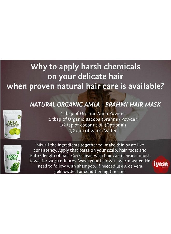 Iyasa Holistics مسحوق فاكهة الأملا العضوي، مسحوق توت الأمالاكي، عبوة تجريبية 4 أونصات/112 جرام، عضوي من وزارة الزراعة الأمريكية، غذاء خارق خام للبشرة والشعر، كيس قابل لإعادة الإغلاق 4 أونصات - Image 5