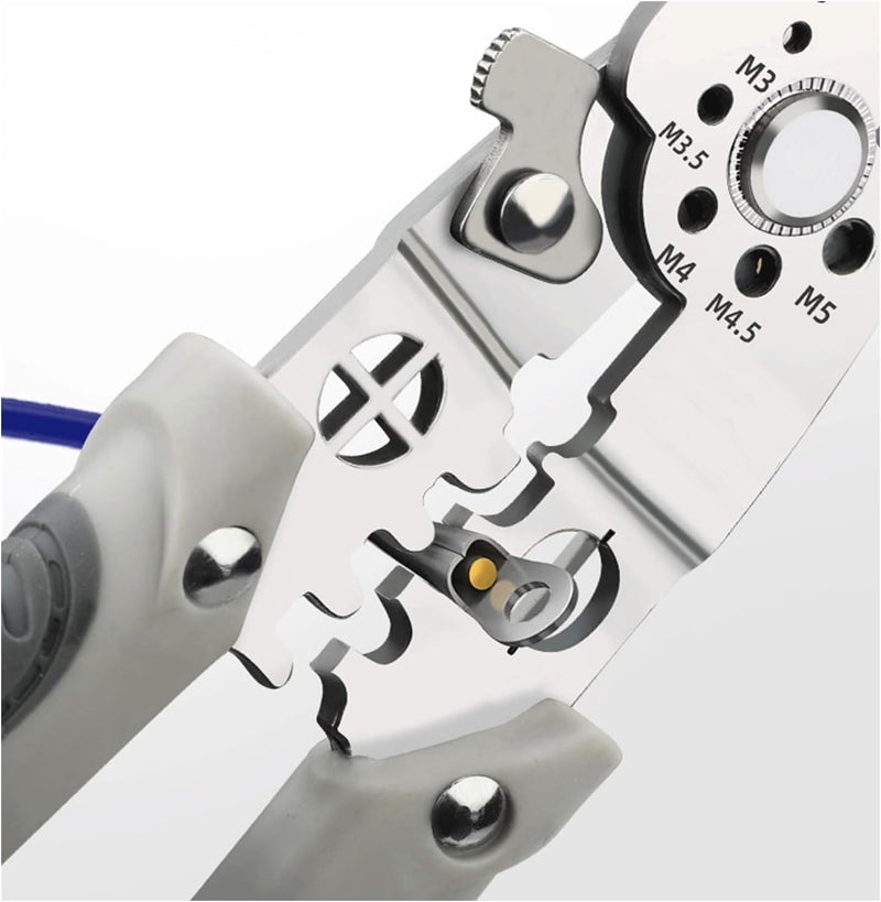 Obedient Obedient 9in1 Multifunctional Stainless Steel Wire Puller Plier Cable Looping Splitting Cutting Pliers MultiPurpose Electrical Stripping Tool Wire Stripper Crimping Tool for Electrician  - Image 4