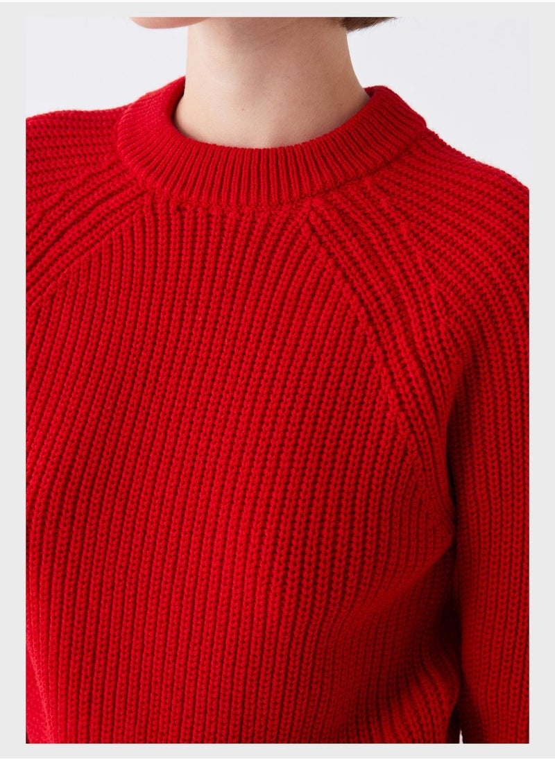 LC WAIKIKI - Ribbed Crew Neck Sweatshirt - Image 1