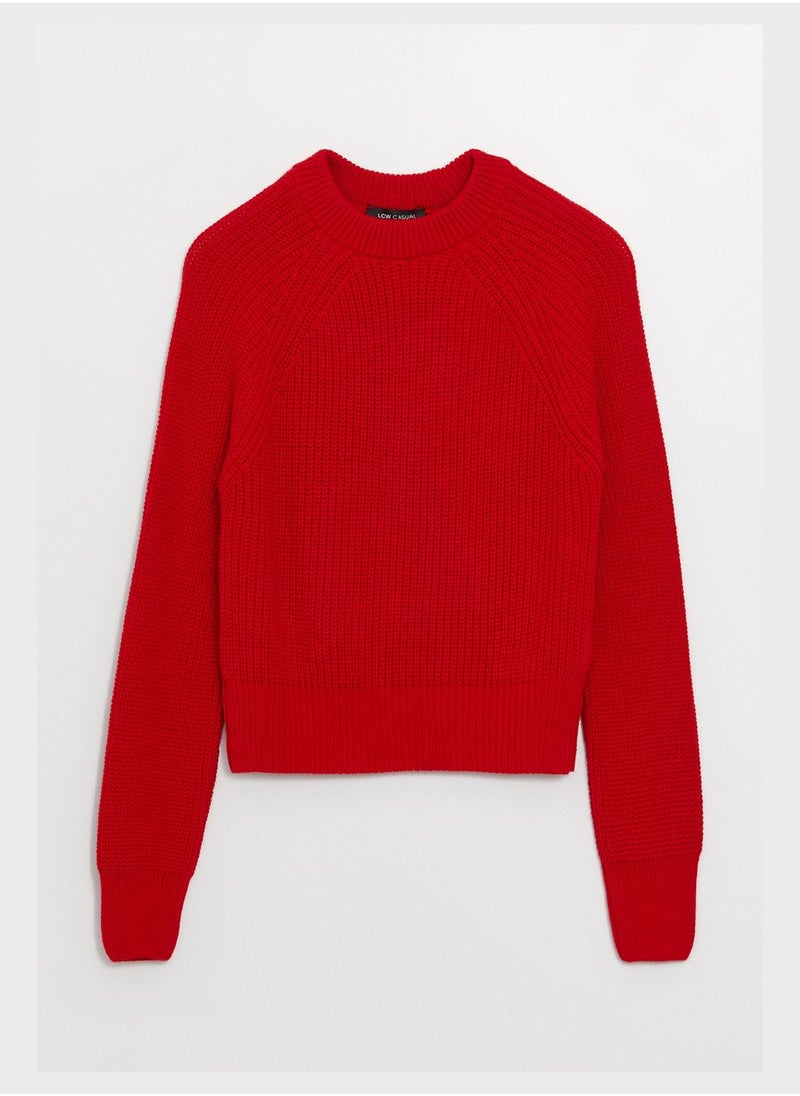 LC WAIKIKI - Ribbed Crew Neck Sweatshirt - Image 1