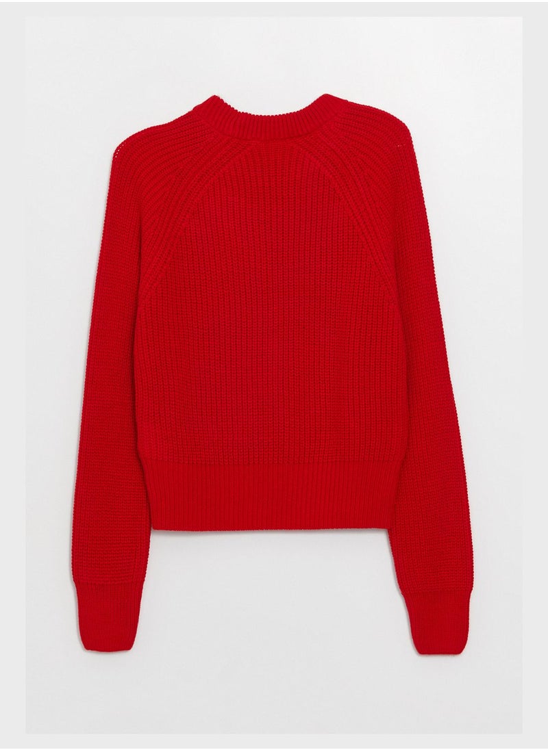 LC WAIKIKI - Ribbed Crew Neck Sweatshirt - Image 1