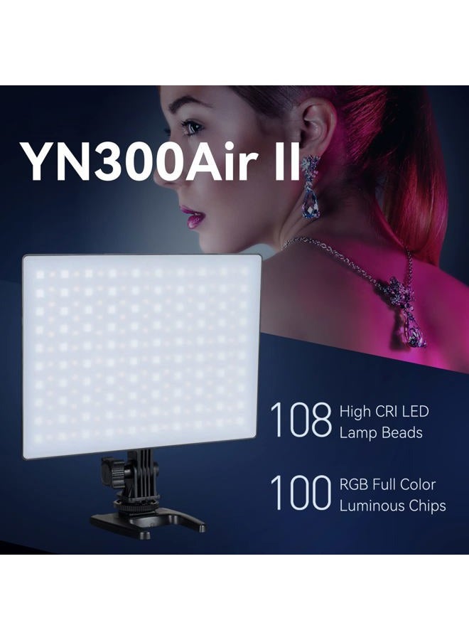 YONGNUO YN300 Air II YN300Air II LED Video Light Panel RGB Full Range Photography Bi-Color 3200K-5600K for Canon Nikon Pentax Olympus Samsung - Image 2