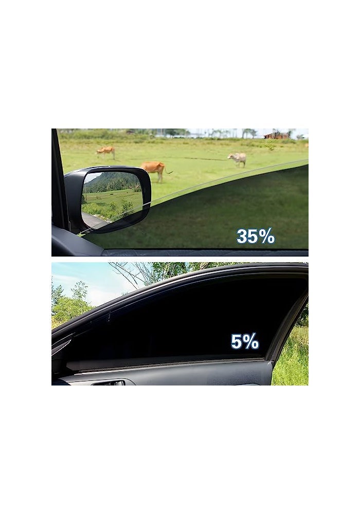 TOYOCO Window Tint Film for Cars 50 VLT 24 in x 25Ft Ceramic Window Film Blocks 99 UV IR Rays Heat Resistant Anti Glare Film for Windshield Scratch Resistant Sun Shade Auto Tint Roll - Image 3