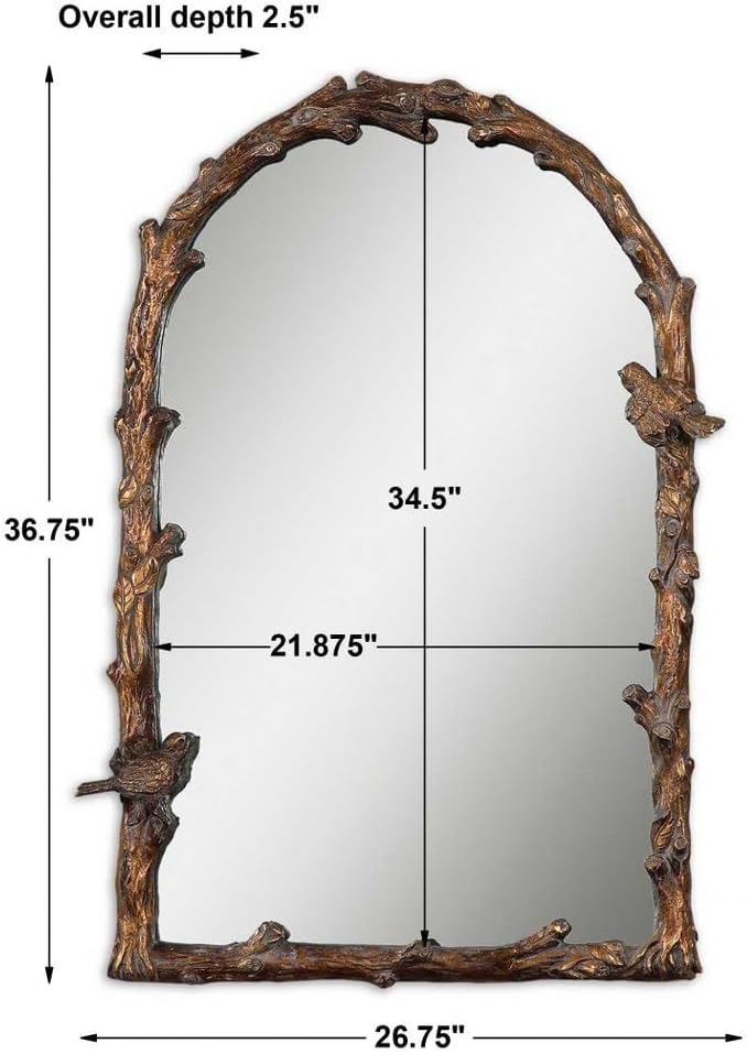 Uttermost Paza  3675 inch Arch Mirror  2675 inches wide by 25 inches deep - Image 4