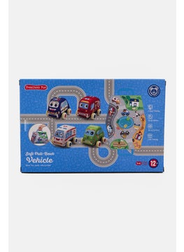 Preschool Fun 5 Pcs Soft Pull-Back Vehicle  - Image 2