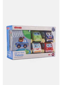 Preschool Fun 5 Pcs Soft Pull-Back Vehicle  - Image 3