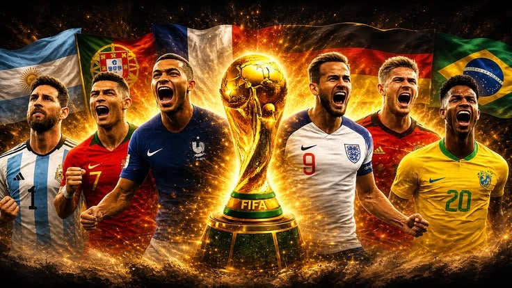 FIFA World Cup ARS FIFA World Cup 2026 Banner Wall Art, Party, Party Backdrop, Football Party – Premium Fabric Poster, Banner, Large Banner, Durable Weather-Resistant Hanging Banner with Metal Rings for Indoor & Outdoor Decoration - Image 2