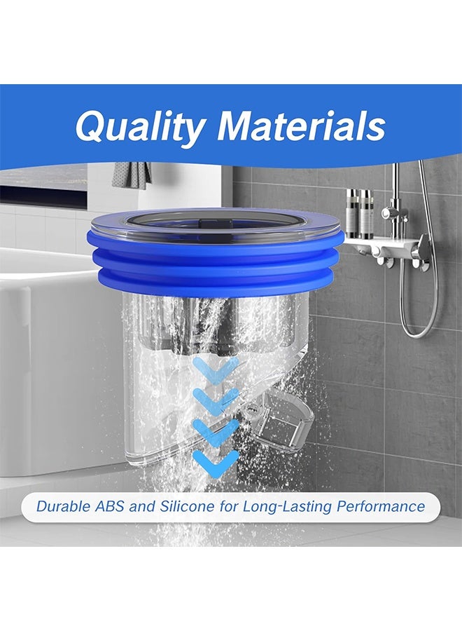 HY 2 Pcs Odor Proof Floor Drain, Floor Drain backflow Preventer, Shower Plug, Magnetic One-Way Drain Valve, Prevent Odor Dispersion in Bathrooms, and Kitchens (1.5''-2.0'' Caliber) - Image 3
