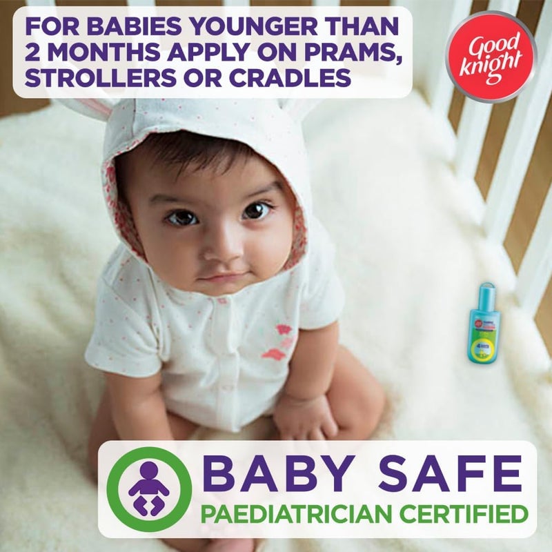 Good Knight 100% Natural Mosquito Repellent Fabric Roll-On | Paediatrician Certified | 8-Hour Protect | Mild Bloom - 8 Ml, Oil - Image 3