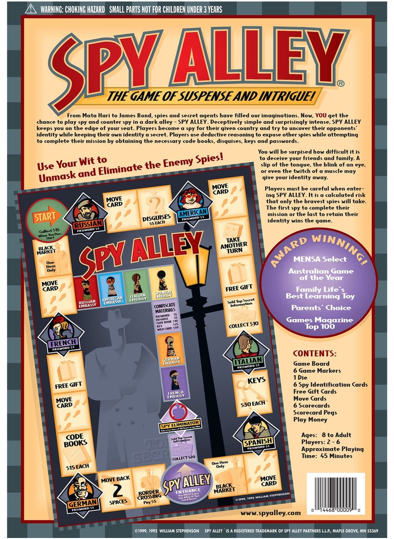 NIBEMINENT Spy Alley Mensa Award Winning Family Strategy Board Game  - Image 3