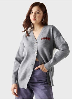 Embellished Pocket Detail Cardigan