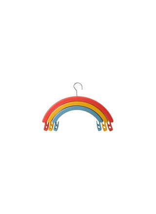 Rainbow Rotating Clothes Hanger Three Layer 360° Swivel Multifunctional No Trace Drying Rack with Detachable Clothespin - pzsku/ZCB6D9FE51AE1AA699424Z/45/_/1679394942/42530937-18f7-4ace-9eb5-f725b834b7b7