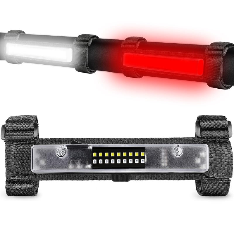 LTEODCHEW LED Dome Light Red and White Battery Powered Magnetic Roll Bar Mount Car Interior Repair Truck Bed Lights for UTV ATV Golf Cart RZR Polaris Off Road Truck