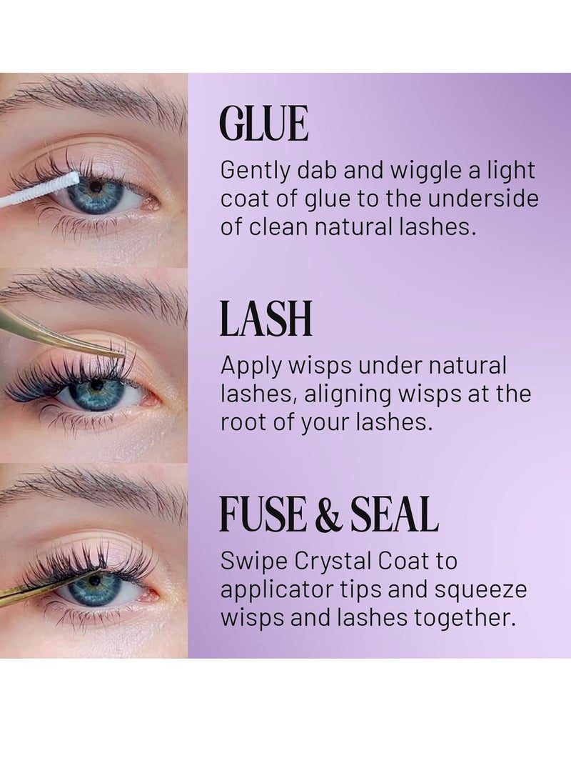 Lilac St. - Lilac St - PRO Lash Glue (Black) - Lash Cluster Glue - Quick Dry Formula - Mini Mascara Wand Applicator - Strong & Flexible Hold - Waterproof - Sensitive Eyes Safe - Cruelty Free, Vegan, Women Founded - Image 1