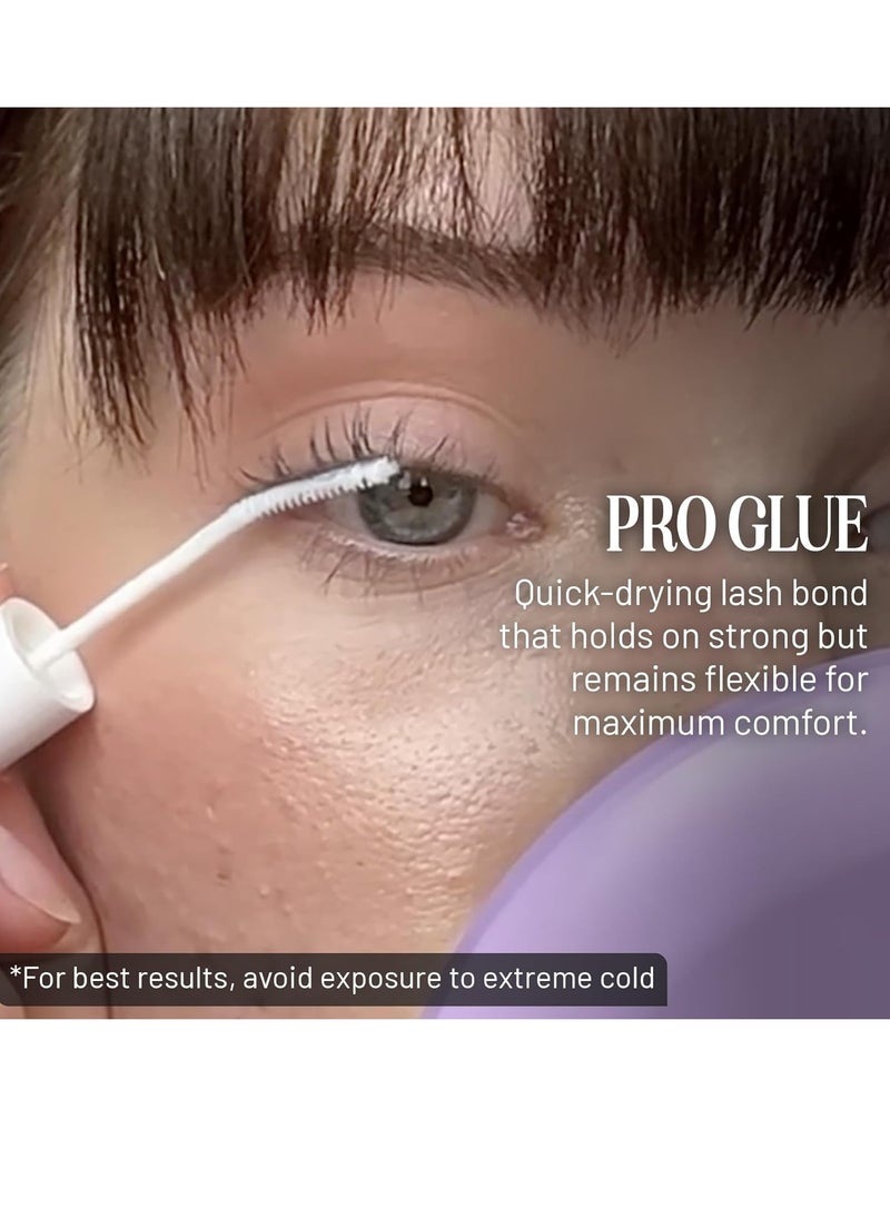 Lilac St. - Lilac St - PRO Lash Glue (Black) - Lash Cluster Glue - Quick Dry Formula - Mini Mascara Wand Applicator - Strong & Flexible Hold - Waterproof - Sensitive Eyes Safe - Cruelty Free, Vegan, Women Founded - Image 1
