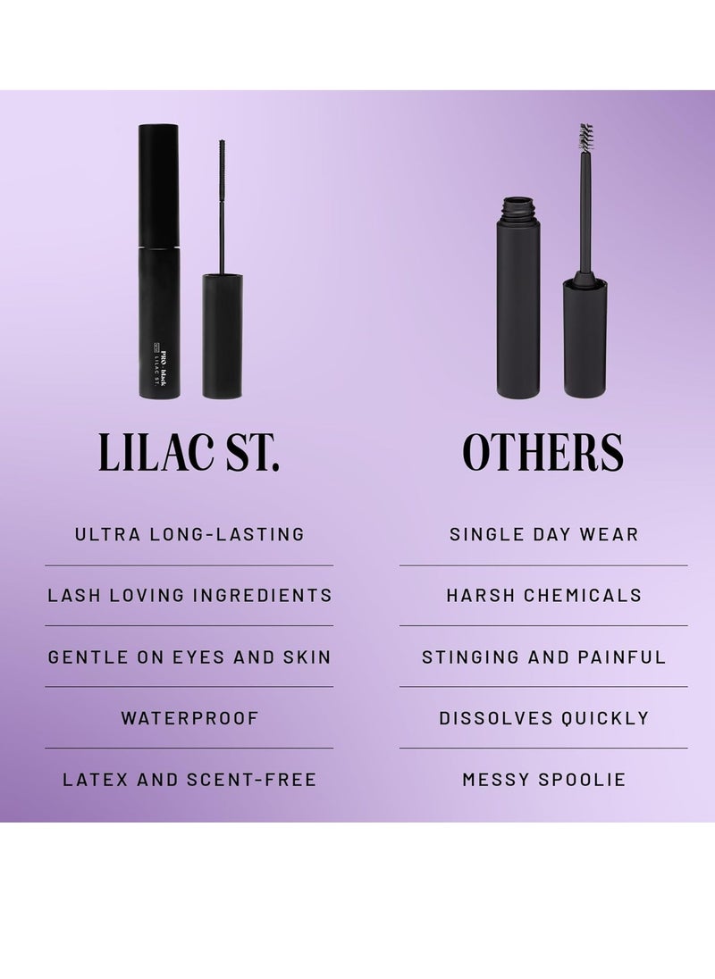 Lilac St. - Lilac St - PRO Lash Glue (Black) - Lash Cluster Glue - Quick Dry Formula - Mini Mascara Wand Applicator - Strong & Flexible Hold - Waterproof - Sensitive Eyes Safe - Cruelty Free, Vegan, Women Founded - Image 1