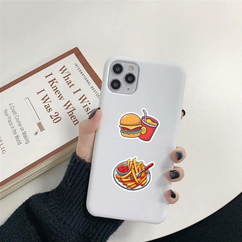 AUCEKO 50 PCS Funny Hamburger Stickers,Cute Fast Food Sticker Pack Vinyl Skateboard Guitar Door Laptop Luggage Car Bike Water Bottle Birthday Party Supplies Teens Boys and Girls Decals - Image 2