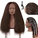 FABA Mannequin Head Human Hair with Clamp Stand100 Real Hair Mannequin Head for Makeup Practice Dark Brown Doll Head Styling 2022 Cosmetology Manikin Doll Head for Hair Styling - Image 2