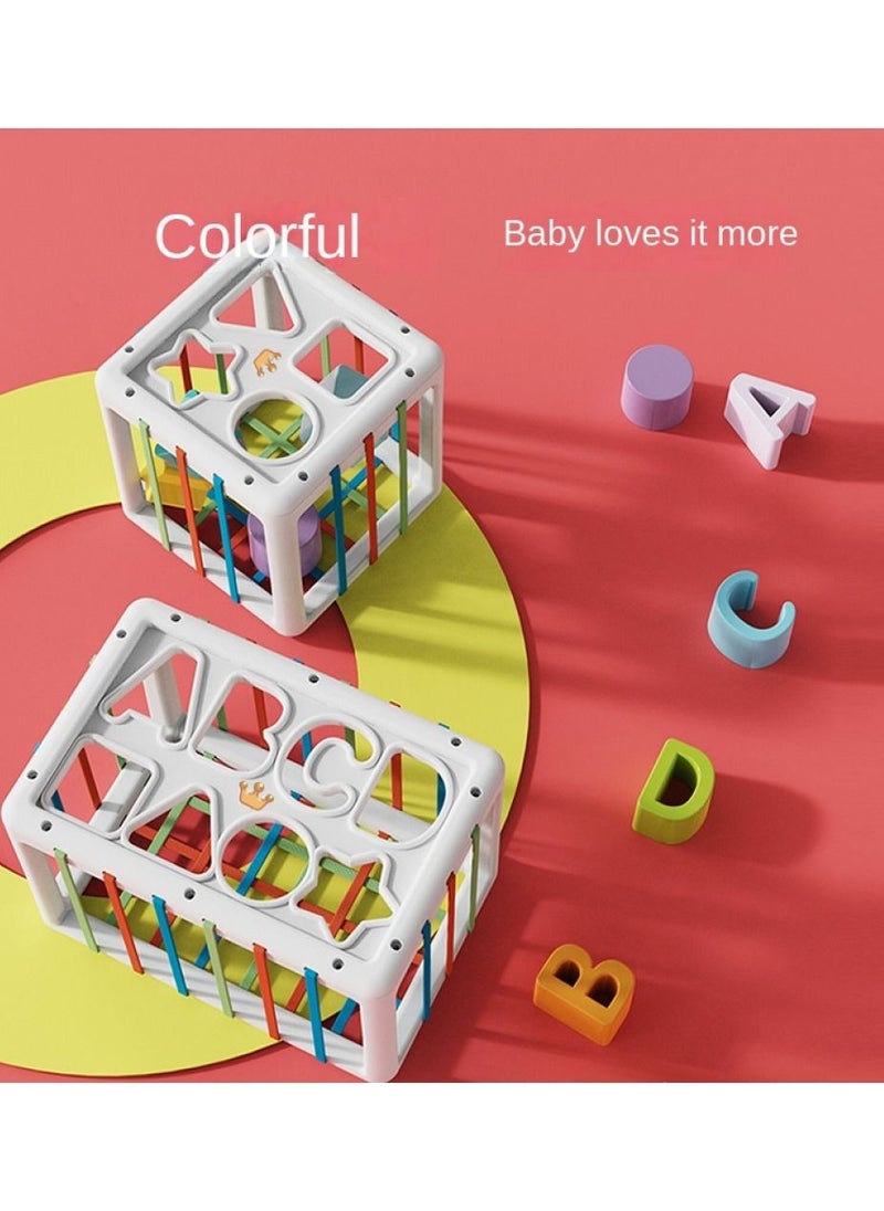 Sensory Toys Shape Sorter, Baby Blocks Colorful Textured Balls Sorting Games
