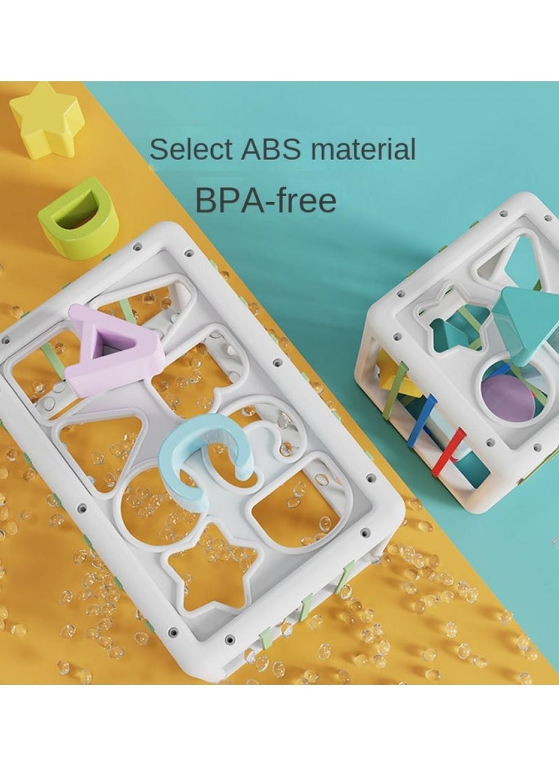 Sensory Toys Shape Sorter, Baby Blocks Colorful Textured Balls Sorting Games