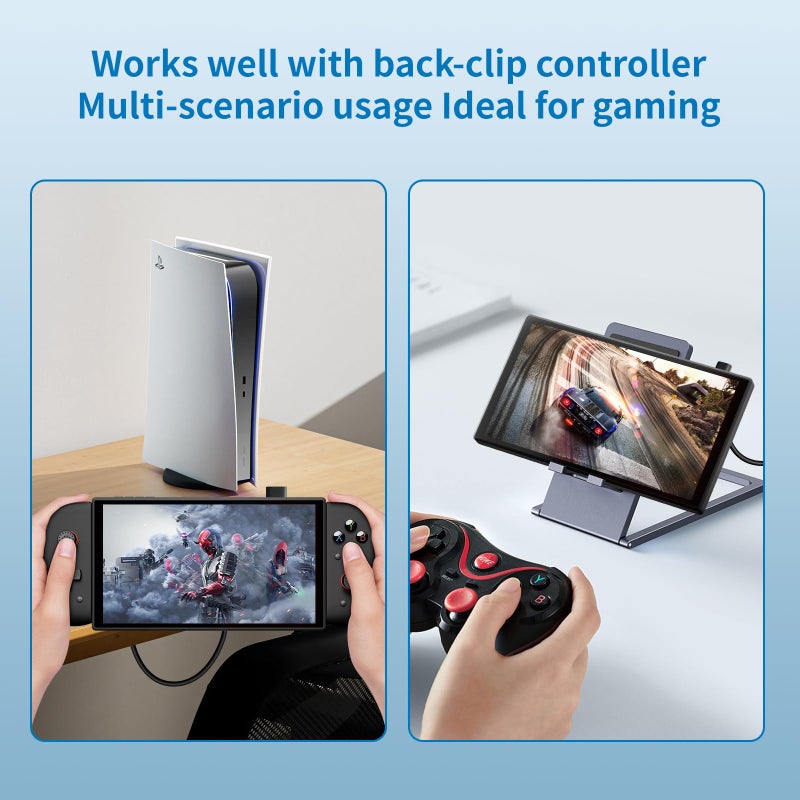 PeakDo 7 inch Portable Touchscreen, Mini 1080P 60Hz USB C HDMI Monitor, Ultra Thin Lightweight IPS LCD Display Second Screen for Gaming, Working, PS5, Xbox, Laptop, PC - Image 4