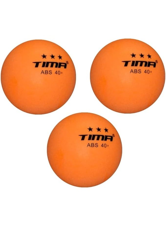TIMA طقم تنس طاولة يتضمن مضربين وثلاث كرات ABS مقاس 40+ وشبكة تنس طاولة قابلة للطي مع مشابك ضغط - طقم شبكة تنس طاولة لطاولة مقاس 72 بوصة | طقم شبكة محمول وقابل للطي - Image 2