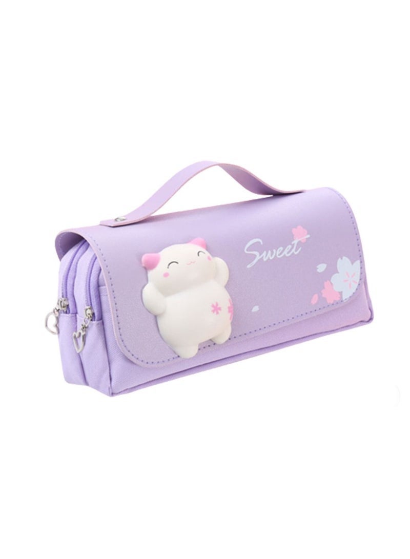 GIFT Cartoon Decompression Pencil Case, Large Capacity Pencil Case - Image 1