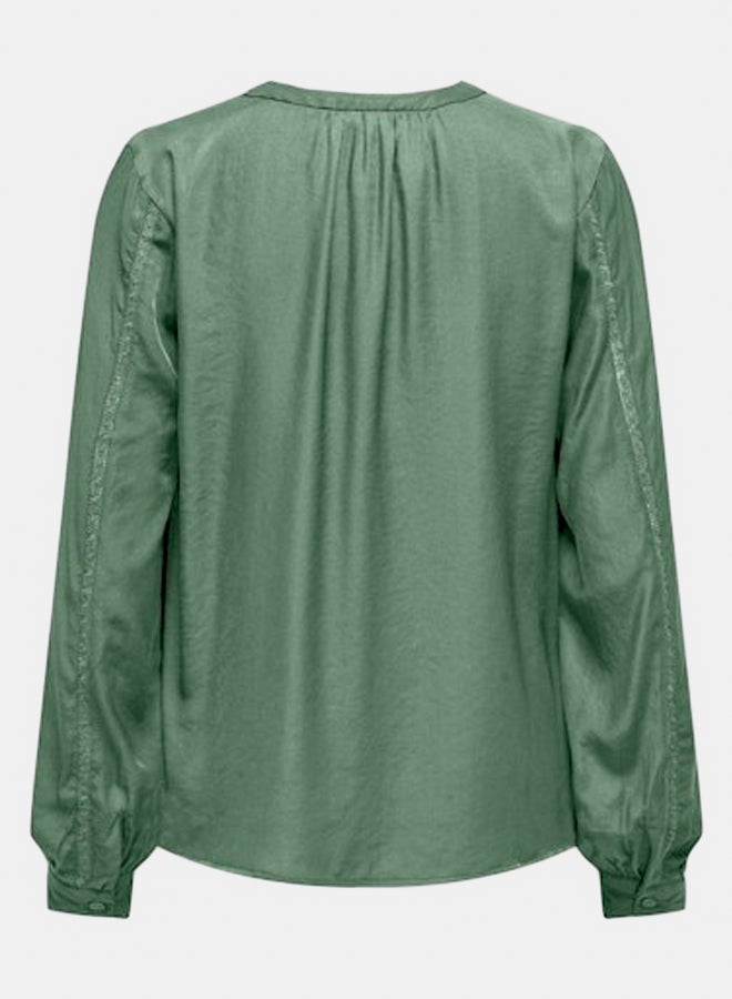 ONLY Womens Pam Melva Longsleeve Detail Top - Image 2