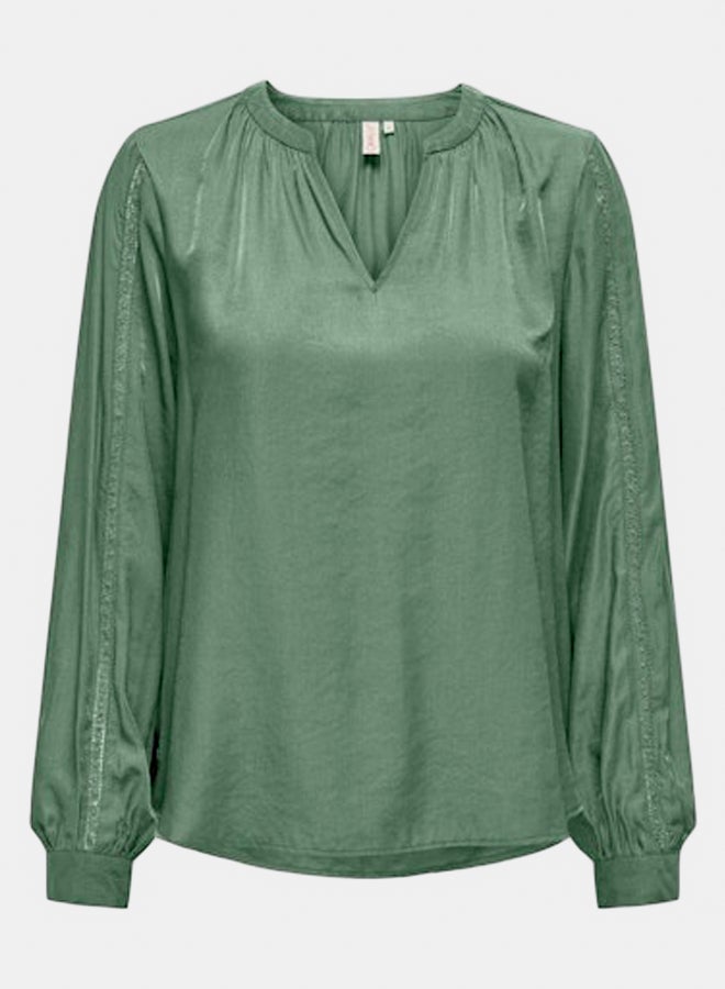 ONLY Womens Pam Melva Longsleeve Detail Top - Image 1