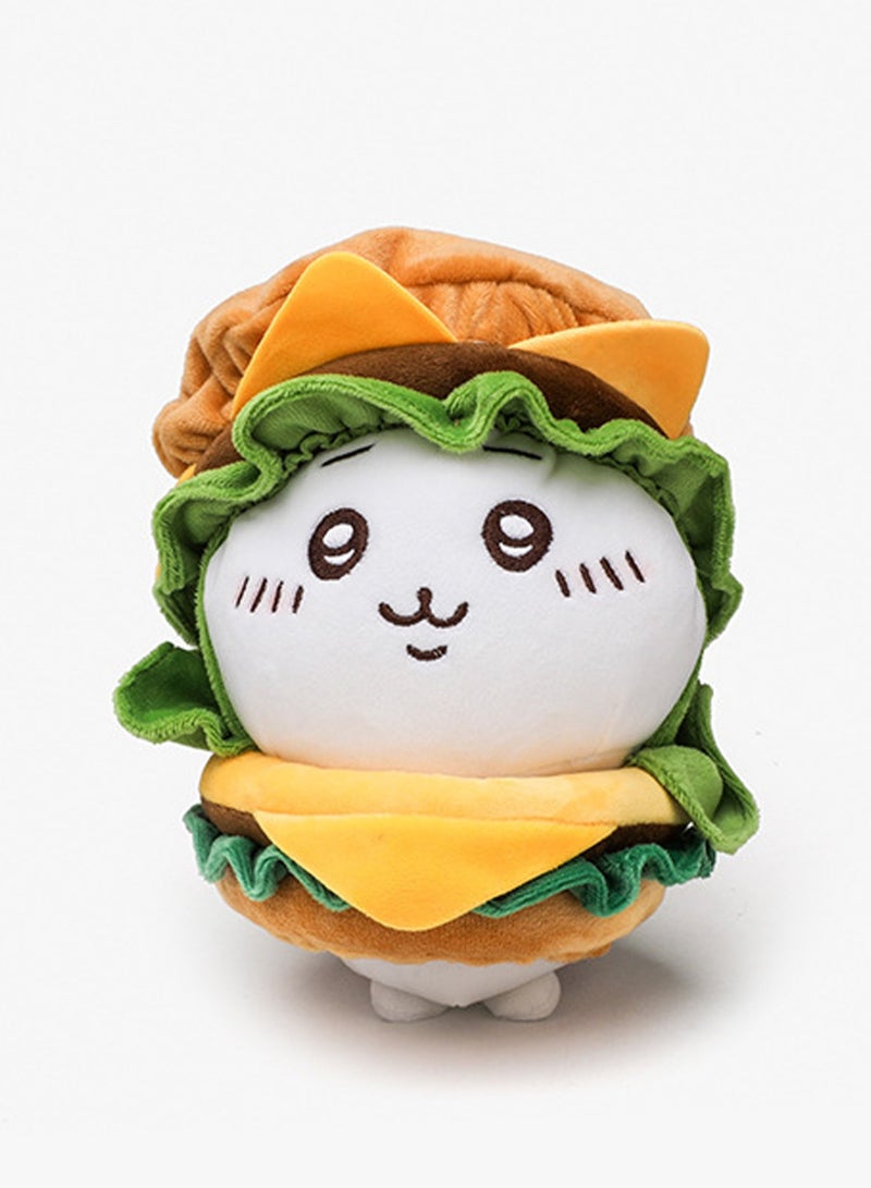 20cm Jijia Hamburger Plush Pendant Keychain Cute Plush Doll Schoolbag Accessories Toy Keychain Boy Girl Gift  - Image 1