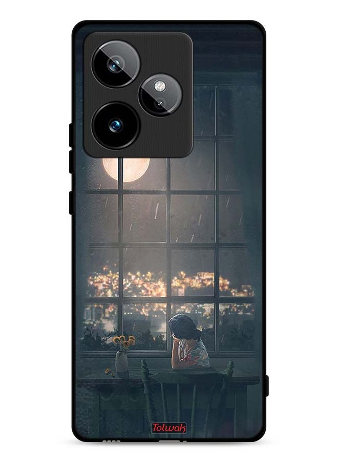 Tolwak Realme GT 7T 5G Protective Case Cover Looking At Moon Art