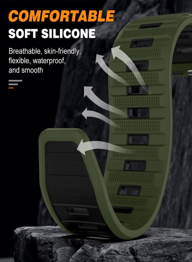 MoKo 4Pack Sport Bands Compatible with Apple Watch Ultra 3/2/1 Strap 49mm 46mm 45mm 44mm 42mm, Wide Silicone Loop Strap Smart Watch Band for iWatch SE3/SE2/SE Series 11 10 9 8 7 6 5 4 3 2 1,Multi-C B - Image 3