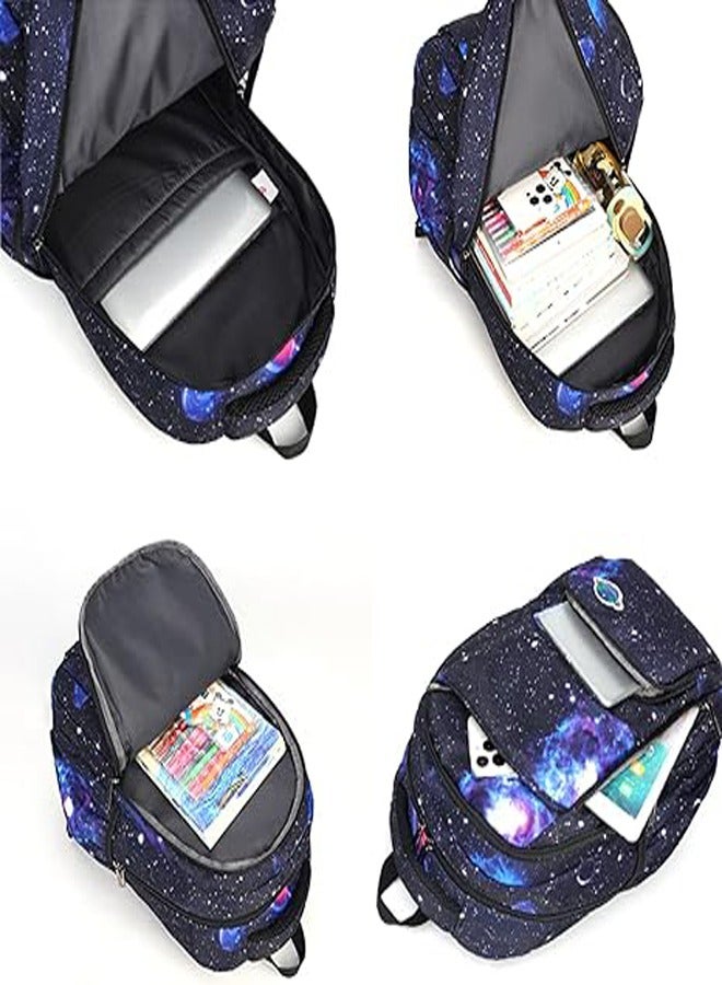 ZCM-HAPPY Three-Piece Trolley School Bag, Lunch Bbox Bag, Pencil Case, Large-Capacity Waterproof Bag - Image 4