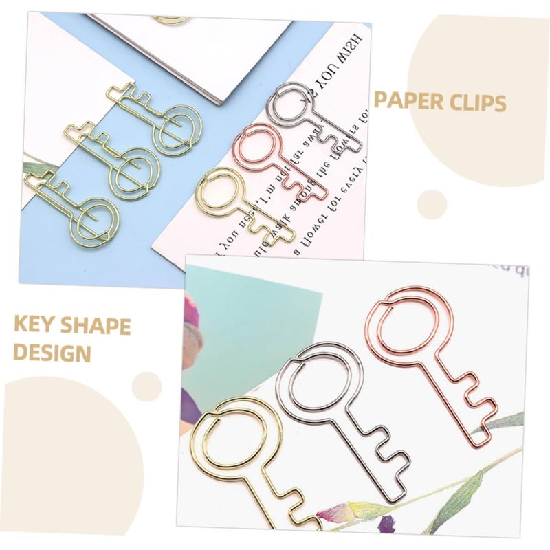 30 Decorative Paper Clips for Organizing Files Office Documents Notes Lightweight Portable - Image 3