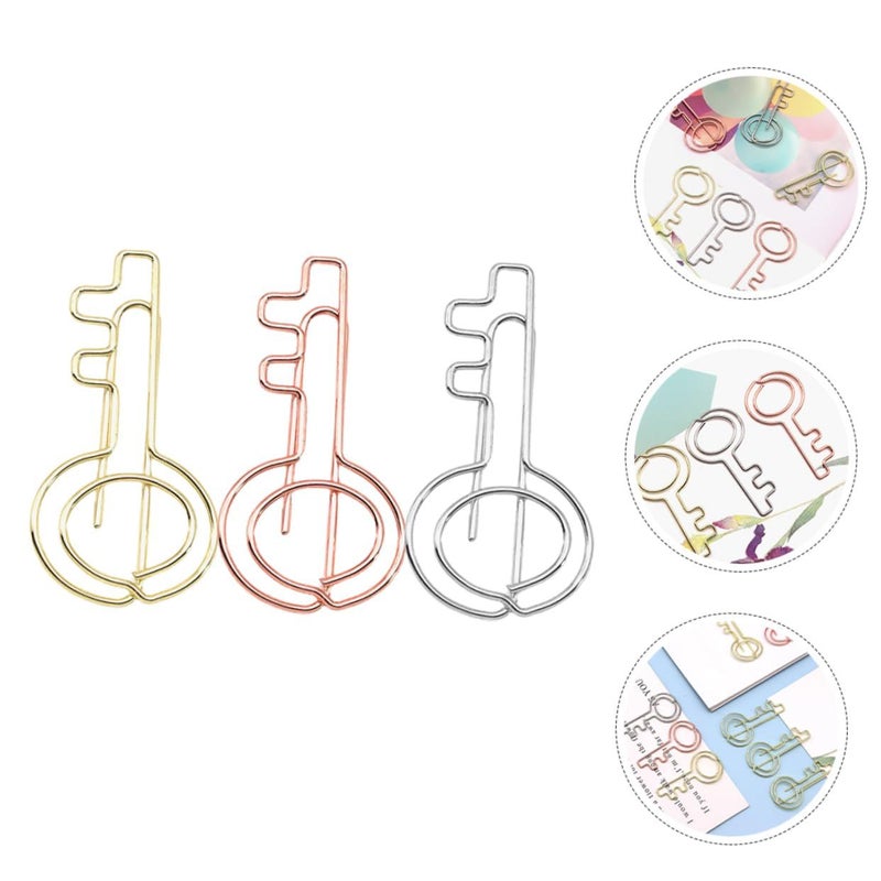 30 Decorative Paper Clips for Organizing Files Office Documents Notes Lightweight Portable - Image 4