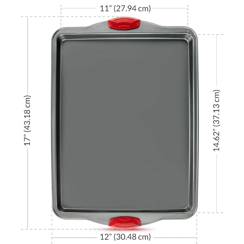 Boxiki Kitchen Premium Nonstick Baking Sheet Pans – Set of 3, Heavy-Gauge Carbon Steel, Warp, Dent, and Rust-Resistant – Gourmet Rimmed Half Cookie Sheet Trays, Non-Toxic for Exceptional Baking Performance - Image 4