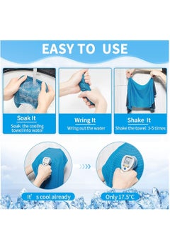Y&D Cooling Towels, 10 Pack Ice Towel, Mesh Soft Breathable Chilly Towel for Neck, Microfiber Yoga, Golf, Sport, Running, Gym, Workout, Camping, Fitness, 30 * 80 cm  - Image 5