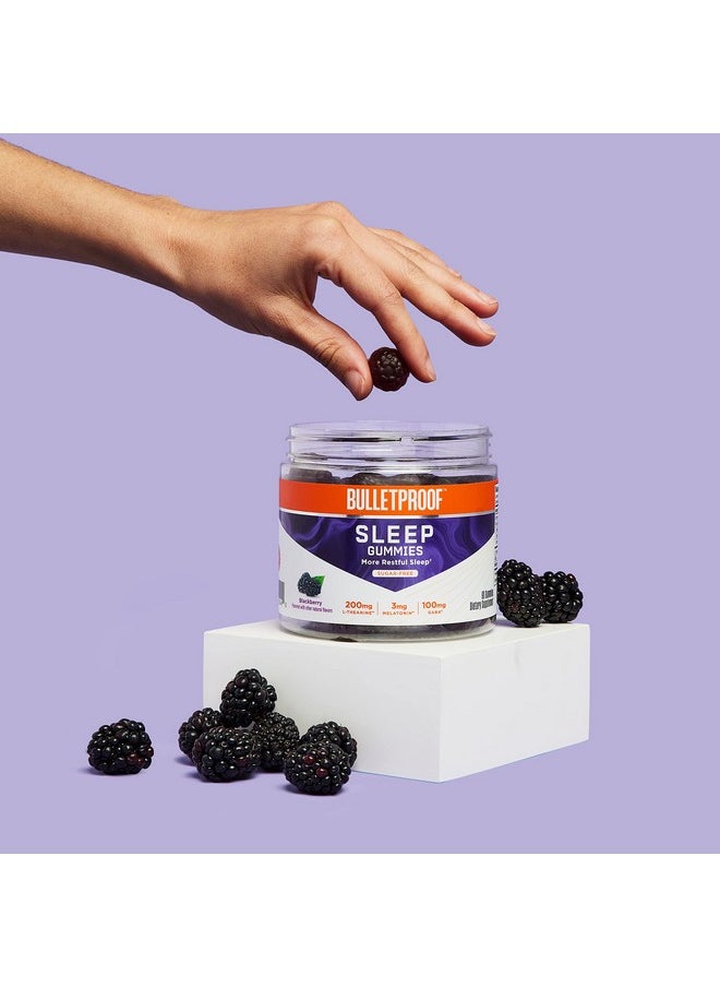 Bulletproof - Sugarfree Blackberry Flavor Sleep Gummies 60 Count Keto Supplement For Sleep Support - Image 1
